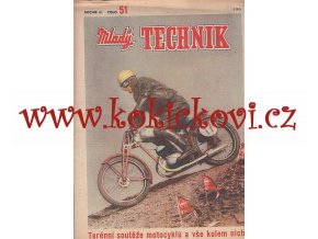 TERÉNNÍ SOUTĚŽE MOTOCYKLŮ - TITULNÍ OBÁLKA - 1 ČÍSLO ČASOPISU ROK 1950