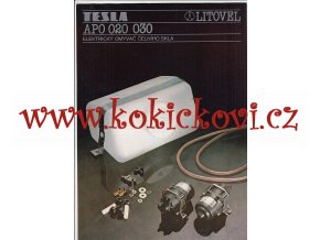 ELEKTRICKÝ OMÝVAČ ČELNÍHO SKLA - APO 020 030 TESLA LITOVEL - REKLAMNÍ PORSPEKT - A4 - 1 LIST