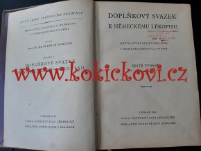 Doplňkový svazek k Německému lékopisu, léčiva, která nejsou obsažena v Německém lékopisu. Dopl. sv. 6