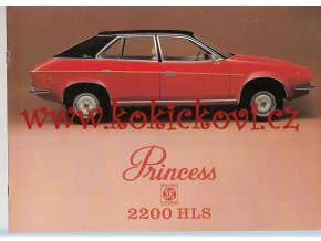 British Leyland Princess 2200 HLS 1982 - reklamní prospekt A4 - texty anglicky