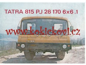 Tatra 815 PJ 28 170 6x6.1 - šasi - reklamní prospekt