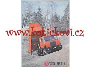 Tatra 815 S1 V sklápěčkový třínápravový automobil - reklamní prospekt