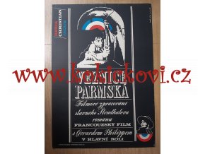 Věznice parmská (filmový plakát, film Francie 1972, režie Christian-Jaque, Hrají: Gérard Philipe, Renée Faure, Lucien Coëdel) - filmový plakát A3