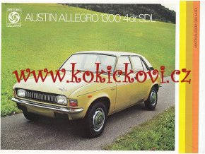 AUSTIN ALLEGRO 1300 4dr. SDL - REKLAMNÍ PROSPEKT