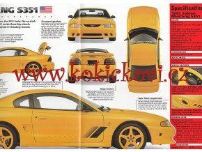 SALEEN MUSTANG S351 - KATALOGOVÝ LIST - 4 STRANY - ANGLICKY - ROZMĚRY  21*24 CM