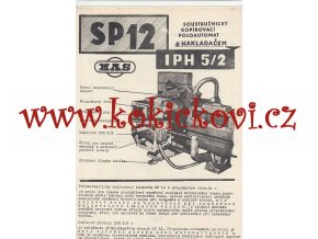 SOUSTRUŽNICKÝ KOPÍROVACÍ POLOAUTOMAT S NAKALDAČEM IPH 5/2 - REKLAMNÍ PROSPEKT A4