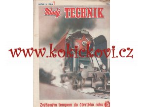 PARNÍ LOKOMOTIVA - TITULNÍ OBÁLKA - 1 ČÍSLO ČASOPISU ROK 1950