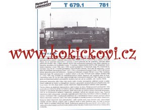 MOTOROVÁ LOKOMOTIVA - T 679.1 - REKLAMNÍ PROSPEKT - A4 - 2 STRANY