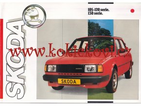 Škoda 105-120 serie 130 serie - reklamní prospekt A4 - holandsky - 198?