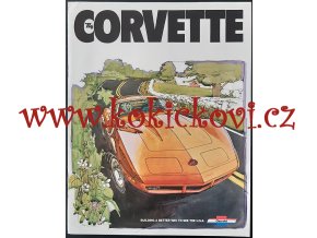 1974 Chevrolet Corvette Stingray reklamní prospekt  8 stran originál A4