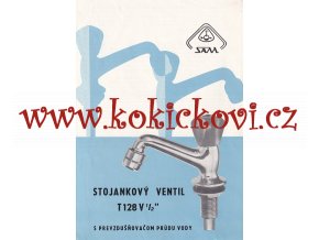 Reklamní prospekt - stojankový ventil T128 V 1/2 - slovensky - Slovenská Armatúrka Myjava (SAM)