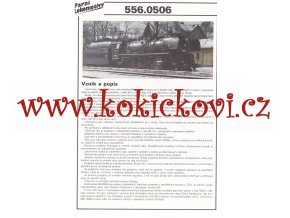 PARNÍ LOKOMOTIVA - 556.0506 - REKLAMNÍ PROSPEKT - A4 - 2 STRANY