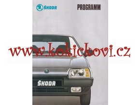 Škoda - Program - Favorit, Forman, Pick-up - prospekt A4 - VZORNÍK BAREV
