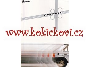 Škoda Favorit - prospekt - Semex GmbH - HOLANDSKY - PLUS 1 LIST CENÍK VOZIDLA