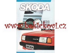 ŠKODA 105 - 120 - 130 - 130 R COUPÉ - REKLAMNÍ PROSPEKT A4 - 4 STRANY - - HOLANDSKY