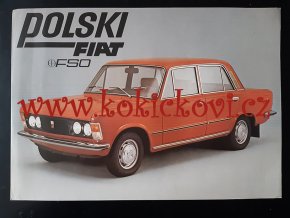 POLSKI FIAT FSO - REKLAMNÍ PROSPEKT A4 - 2 STRANY - HOLANDSKY