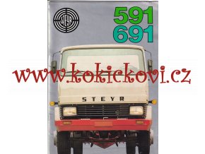 PROSPEKT STEYR LKW 591 + 691 - reklamní prospekt A4 - 16 stran německy