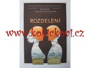 ROZDELENI - FILMOVÝ PLAKÁT A3 - PRUDILOVÁ 1976