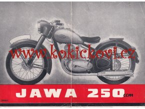 JAWA 250 CCM - REKLAMNÍ LETÁK A5 - 2 STRANY - TISK PRÁCE