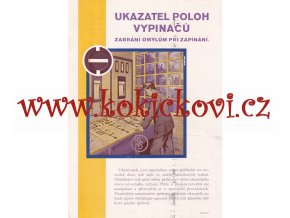UKAZATEL POLOH VYPÍNAČŮ - REKLAMNÍ PROSPEKT 1927 - Siemens & Halske