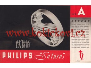 INVESTIČNÍ PROSPEKT - RADIO PHILIPS 839 A - SATURN  - REKLAMA 1935/36 HLUBOTISK