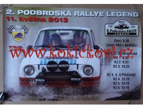 podbrdska rallye legend 2013 reklamni plakat 48 32 cm 139667760