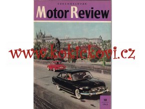 Czechoslovak Motor-Review 10/1963 - TATRA 603 KARLŮV MOST- Jawa, ČZ, Škoda - IA STAV - ŠESTIDENNÍ