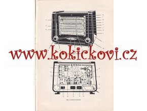 TESLA MÁJ 623 - NÁVOD K ÚDRŽBĚ PŘÍSTROJE - A4 - 1956 CCA 20 STRAN