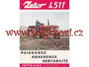 ZETOR 4511 - REKLAMNÍ PROSPEKT - A4 - 1 LIST 2 STRANY