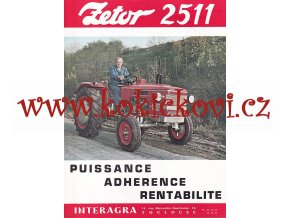 ZETOR 2511 - REKLAMNÍ PROSPEKT - A4 - 1 LIST 2 STRANY