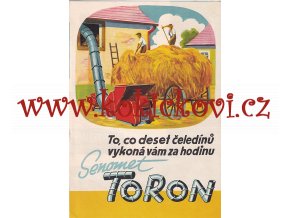 SENOMET TORON - REKLAMNÍ PROSPEKT A4 - Kovoprůmyslové závody společnost s.r.o. Rožmitál pod Třemšínem