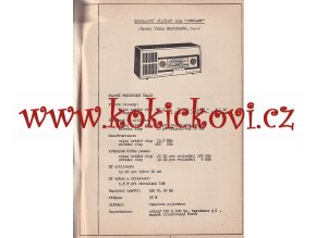 TESLA 323 A JUBILANT - PŘEDBĚŽNÁ DOKUMENTACE - A4 - 16 STRAN