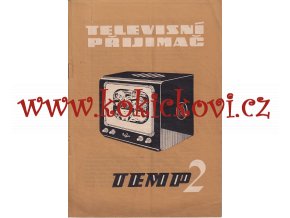 SSSR TELEVISNÍ PŘIJÍMAČ TEMP 2 - NÁVOD K OBSLUZE 1957 - A5 - 20 STRAN