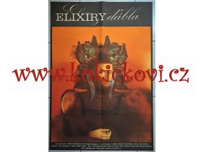 FILMOVÝ PLAKÁT A1 !!! - ELIXÍRY ĎÁBLA - Josef Vyleťal 1973