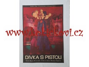 FILMOVÝ PLAKÁT VELIKOSTI A3 - DÍVKA S PISTOLÍ