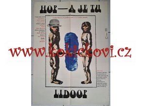 FILMOVÝ PLAKÁT HOP A JE TU LIDOOP - OBŘÍ ROZMĚR - A1 - 84*60 CM