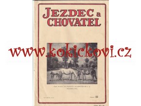 ČASOPIS JEZDEC A CHOVATEL - ČÍSLO 22 ROK 1948