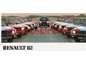 Renault 1982 - prospekt - 20 stran - česky - RENAULT 4 , 5 , 6, 9, 18 FUEGO ALPINE