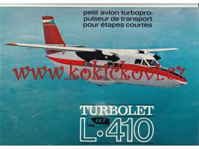 LETADLO - REKLAMNÍ PROSPEKT A4 TURBOLET L410 - LET KUNOVICE - OMNIPOL - 20 STRAN