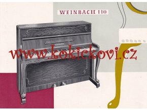 PIANO WEINBACH 110 - REKLAMNÍ LETÁK A5 - 2 STRANY