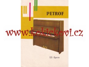 PIANO PETROF 125 OPERA - REKLAMNÍ LETÁK A5 - 2 STRANY