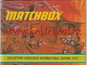 REKLAMNÍ KATALOG Matchbox - Collectors´ Catalogue International Edition 1972