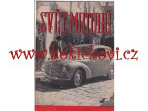 SVĚT MOTORŮ 1947 - číslo 14 - 1.ročník - 100% /KRÁSNÁ OBÁLKA/