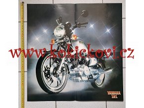 REKLAMNÍ PLAKÁT MOTOCYKL YAMAHA TR 1 - ROZMĚRY 60*60 CM