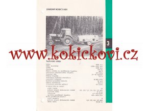 ZÁVĚSNÝ ROSIČ S - 031 - REKLAMNÍ PROSPEKT A5 - 2 STRANY -TECHNICKÝ LIST