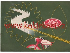 JAWA 250 PÉRÁK REKLAMNÍ PROSPEKT MOTOKOV 1951 - A5 - 8 STRAN