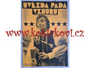 HVĚZDA PADA VZHŮRU - KAREL GOTT - FILMOVÝ PLAKÁT A3