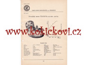 DVOUDOBÝ MOTOR ČEZETA 175 CCM -501/03 - KATALOGOVÝ LIST