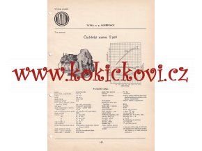 ČTYŘDOBÝ MOTOR T 928 PRO TATRA 137 - KATALOGOVÝ LIST - A4- 1 LIST