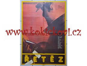 KRIMINÁLKA ŘETĚZ - FILMOVÝ PLAKÁT VELIKOSTI A1 - OBŘÍ ROZMĚR - A1 - 84*60 CM - ZDENĚK ZIEGLER 1981